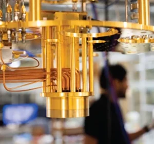 Quantum computing equipment in a laboratory