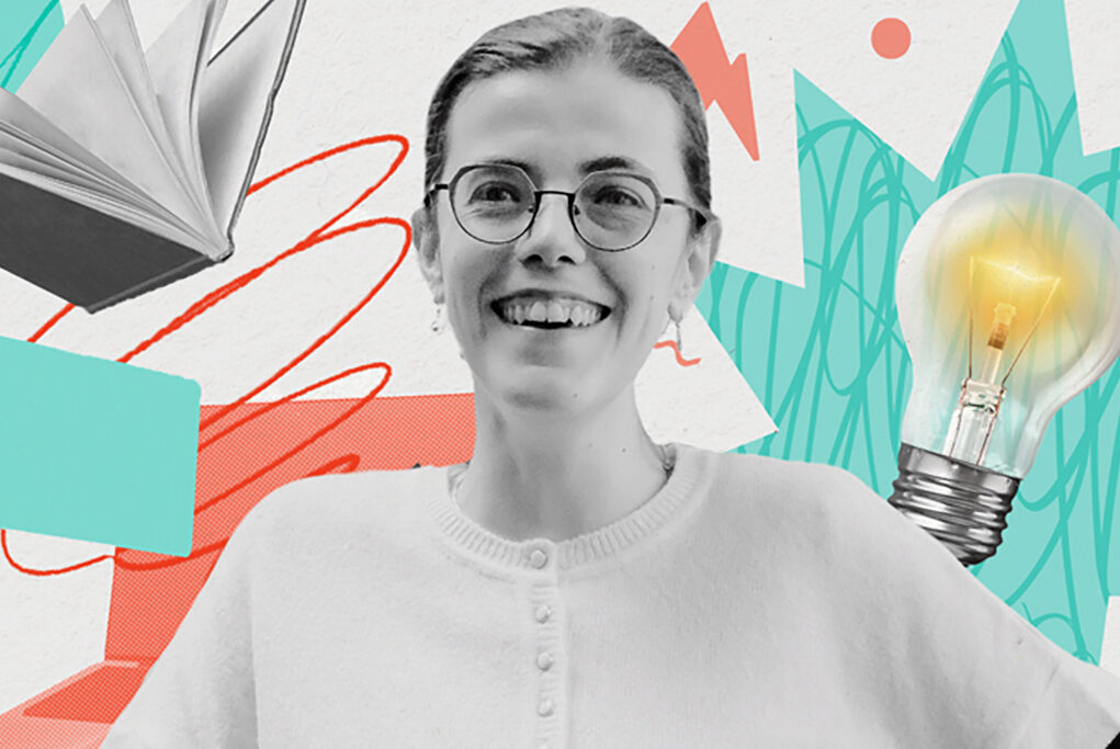 Smiling data engineer at Avanade offices in Paris suburb
