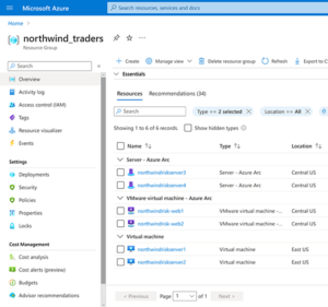 Azure Arc user interface