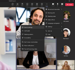 Microsoft Teams user interface