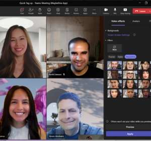 Microsoft Teams user interface