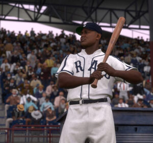 Baseball player at bat
