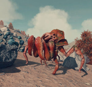Alien creature from Starfield role-playing game