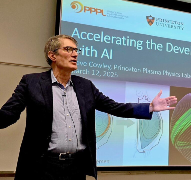 Man giving a presentation at a conference