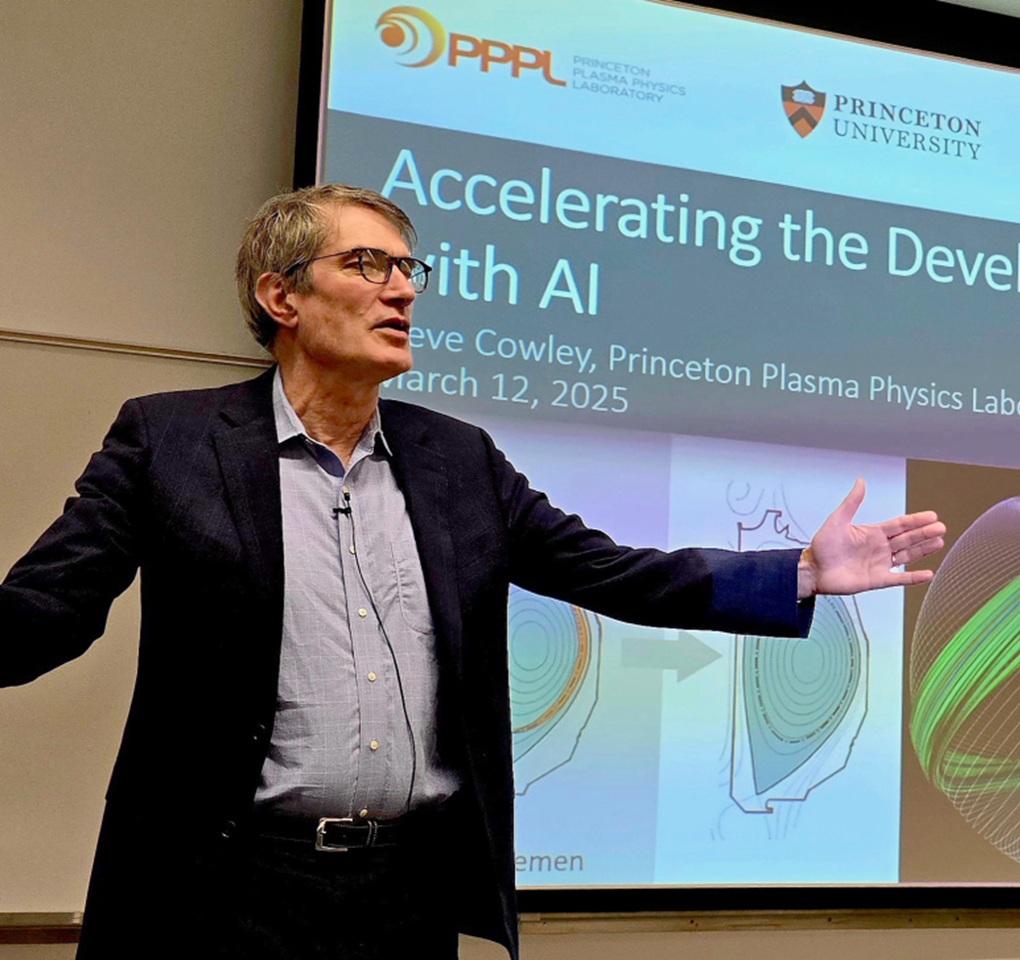 Man giving a presentation at a conference