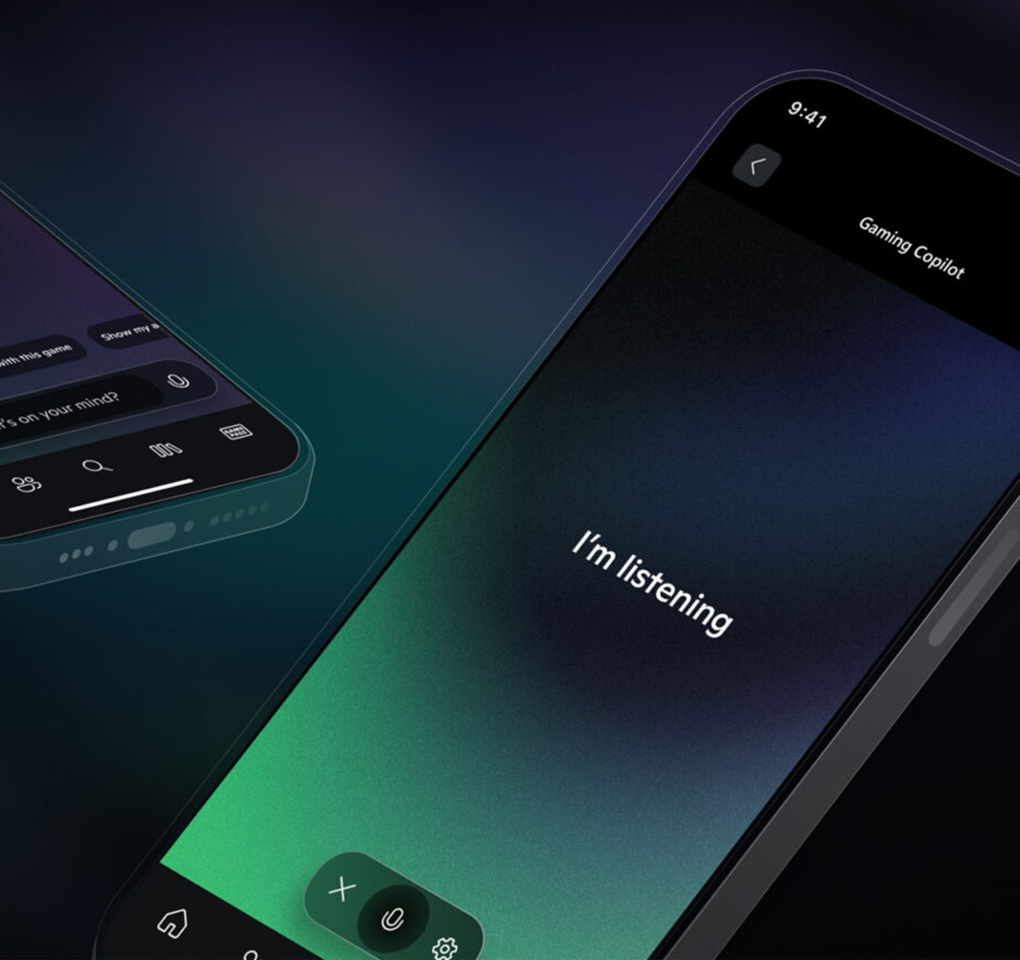 Phone running Gaming Copilot.