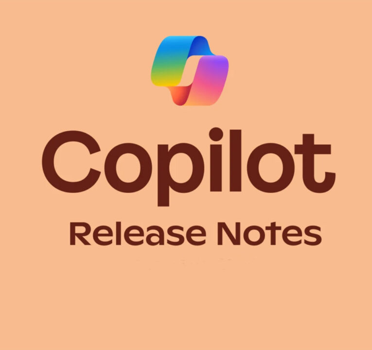 Text reading Copilot release notes.